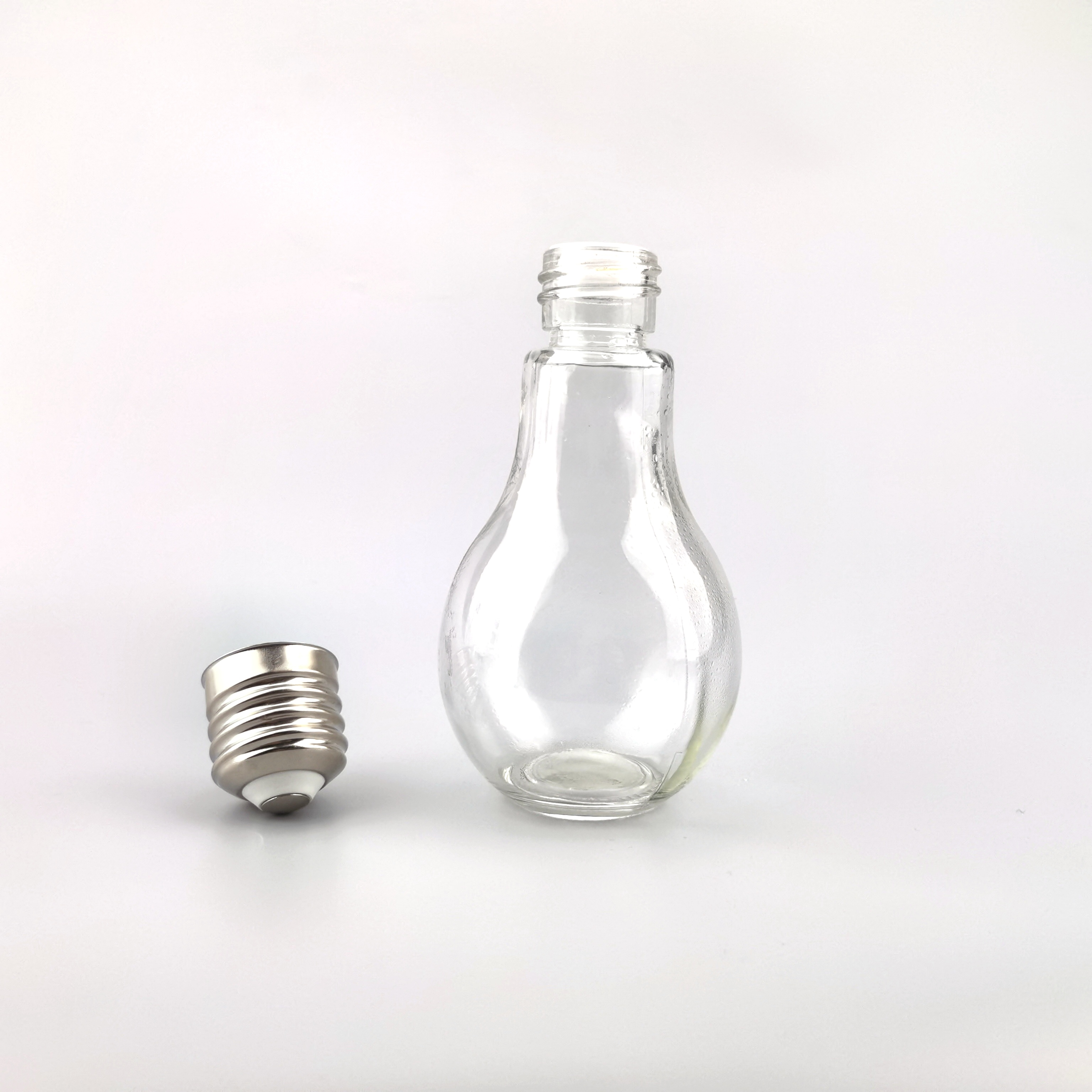 425ml Light Bulb Shape Packing Glass Drinking Bottle
