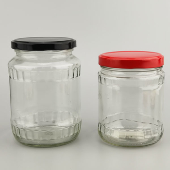 550ml Glass Jar with Metal Lid for Food Packing Empty Jar