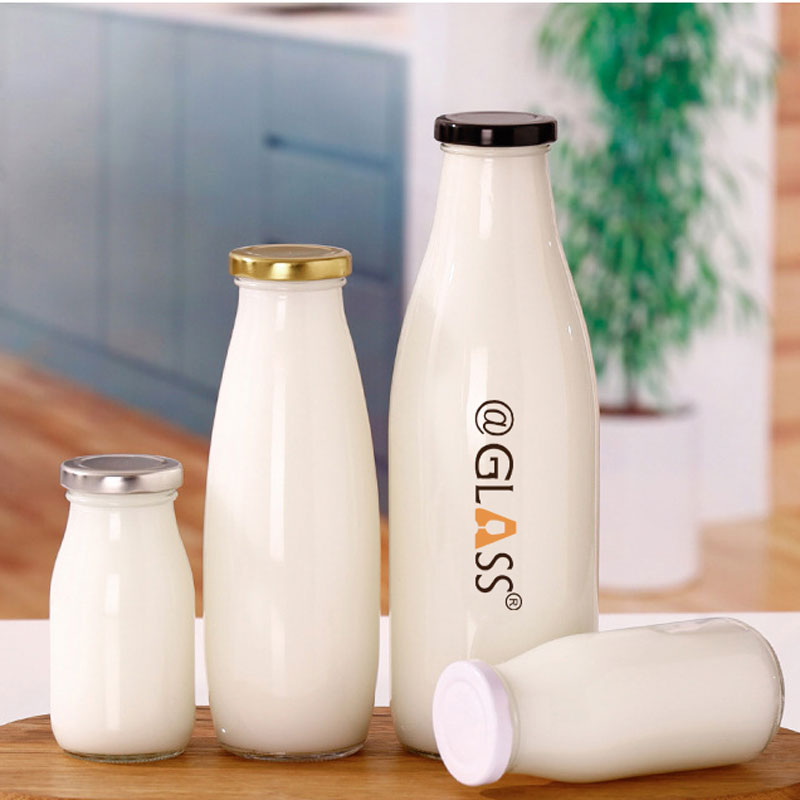 Glass Milk Bottle 200ml, 250ml, 500ml, 1000ml