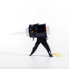 Design Just 4 Inches / 0.65 lbs Anti Drip Extreme Lightweight ABS Frame Black Plastic Caulking Gun