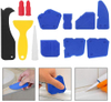 Plastic Sealant Spreader Caulking Scraper Glass Glue Finishing Tool Kit for Bathroom Kitchen Sealing Hand Caulk Removal Tool