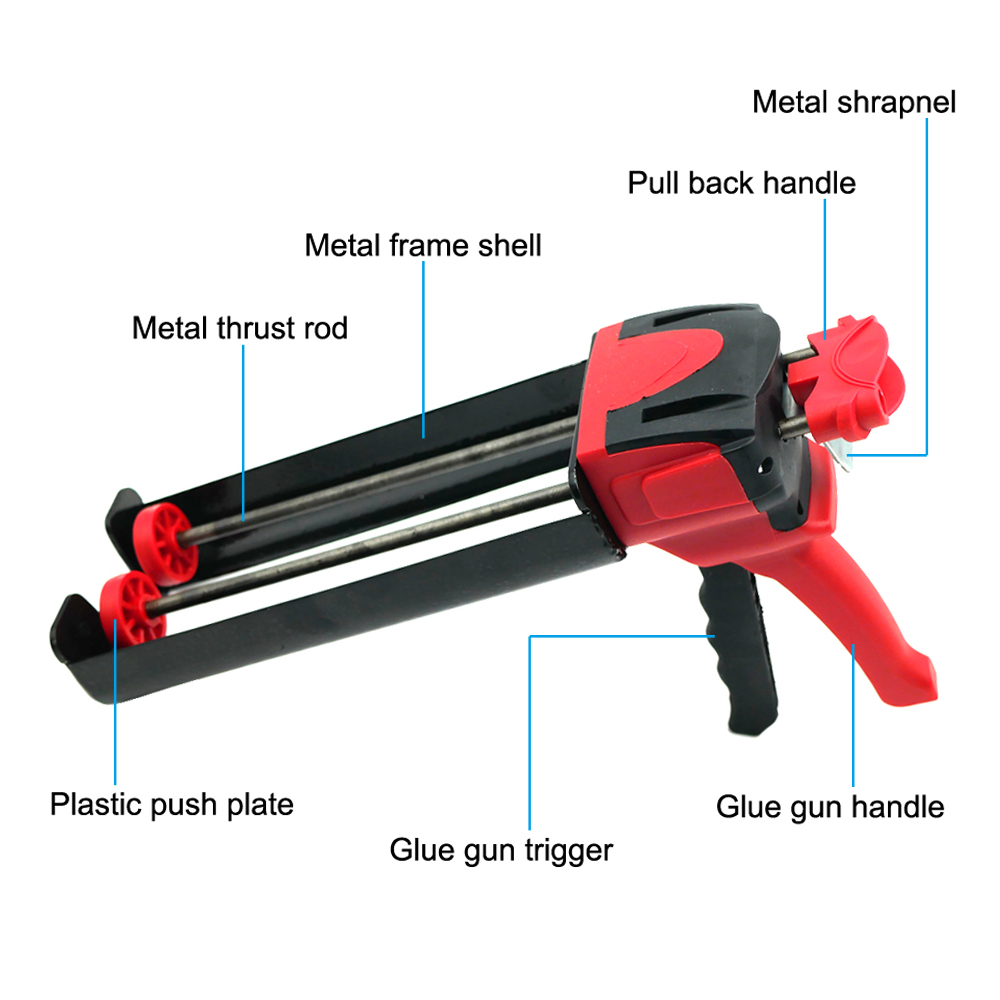 Red Dual Epoxy Gun 16