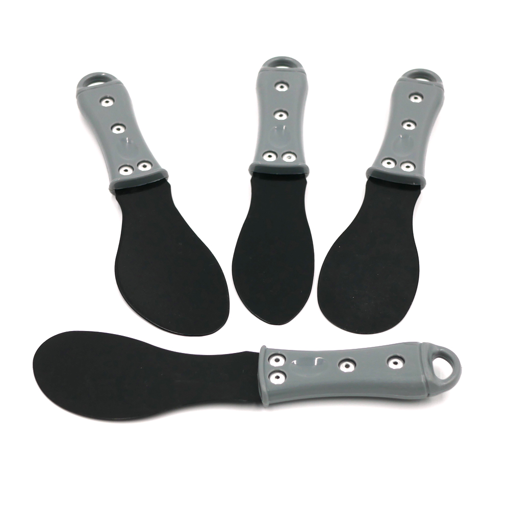 4pcs Grout Caulk Removal Tool Black Metal Blade Plastic Handle Sealant Scraper knife for Exterior/ Curtain Wall