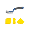 5in1 Grout Tool Set with Grout Brush 3 Yellow Grout Smoothers