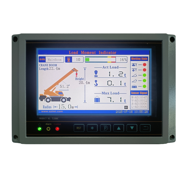 LMI专业移动起重机负载指示器SZ-M100具有动态权衡功能移动起重机负载力矩指示器