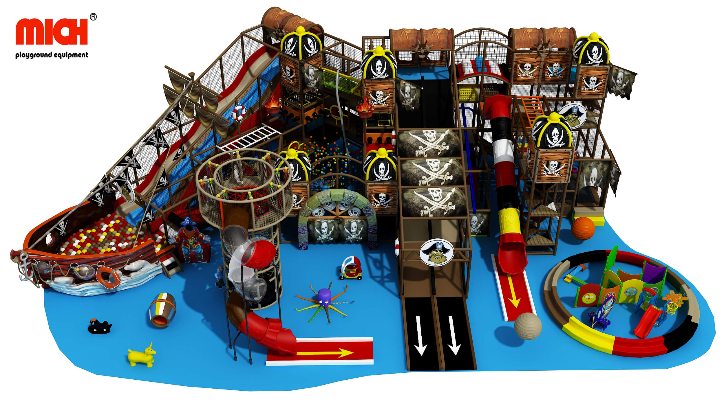 Piratenmotiven High Kids Soft Play Center