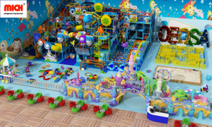 مركز لعب الأطفال اللطيفون تحت عنوان المحيط