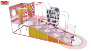 Playground personalizado de slides de rolos para crianças internas
