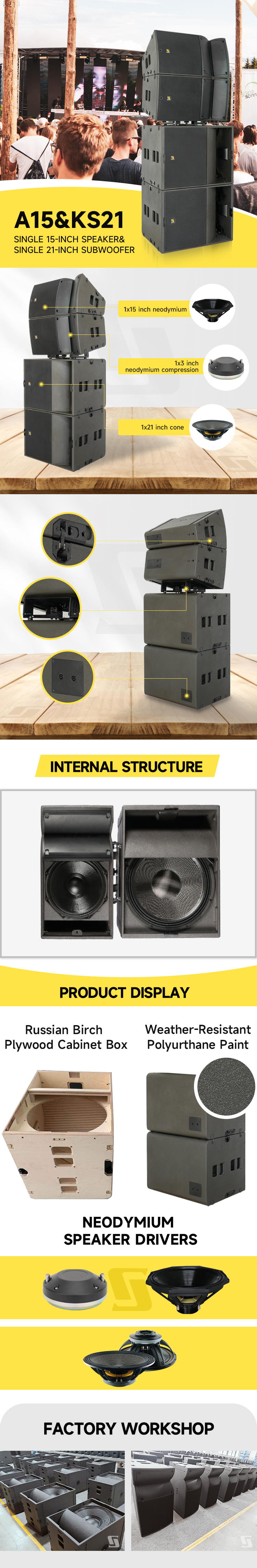 Sistema de matriz de linhas A15 e KS21