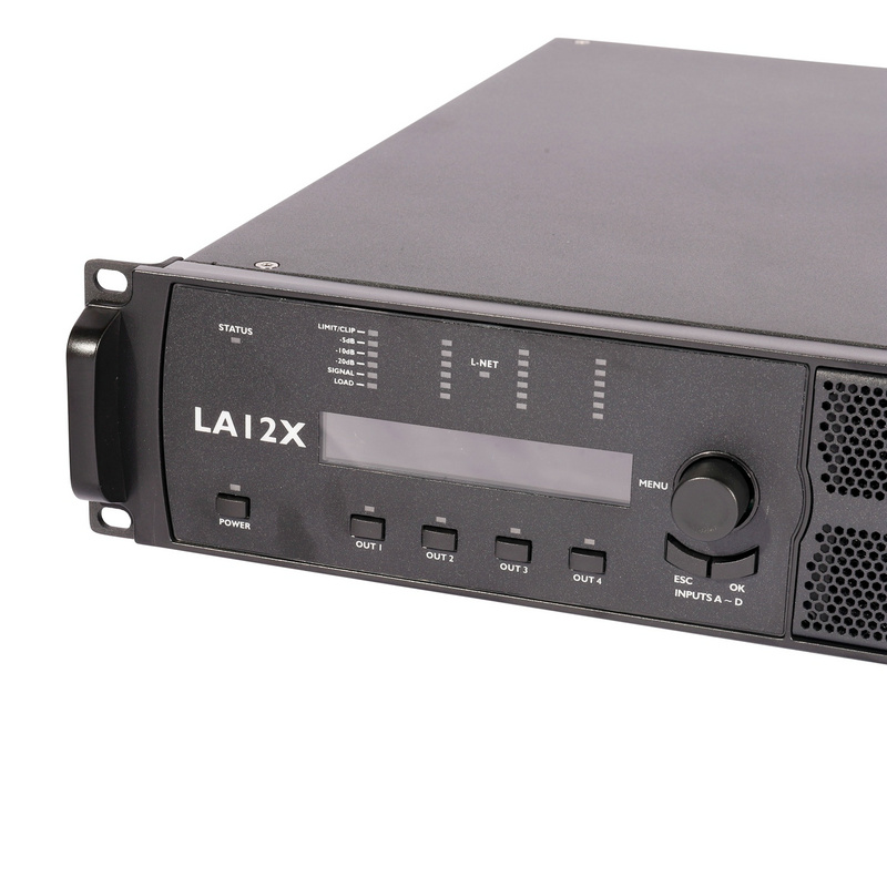 LA12X 12000W 4 канала класса D Audio DSP усилитель мощности