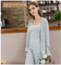 Spring and autumn ladies knitting wool cashmere cardigan long-sleeved trousers three-piece home wear wholesale