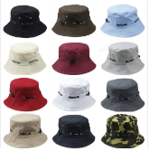 Bucket Hat Flat Hunting Fishing Outdoor Summer Cap Unisex 100% Cotton