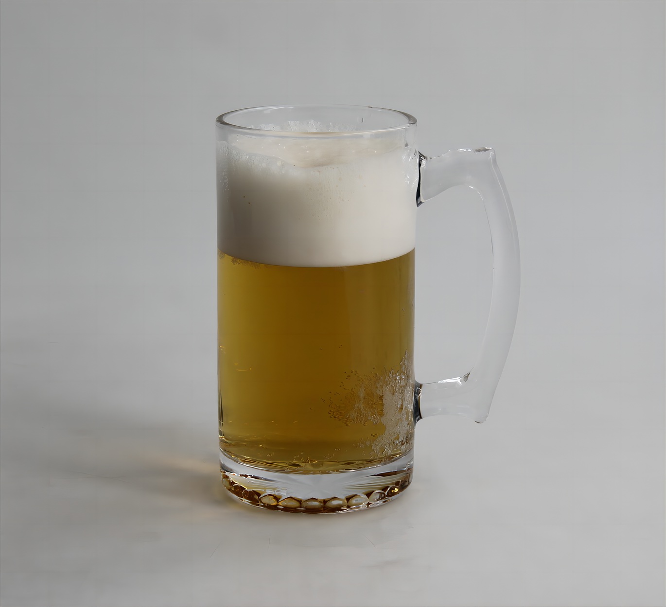 Dishwasher Safe Sturdy Large 26 oz Lead-Free Crystal Glass Beer Mug With Handle 