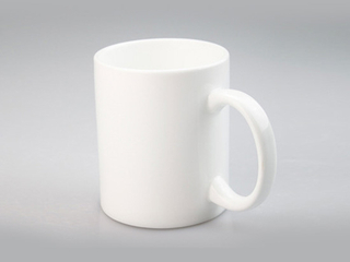11oz Ceramic Porcelain Stoneware Blank Sublimation Mug, Plain White