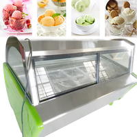 Gelato ice cream display chiller