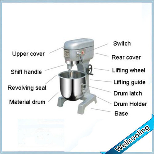 Multi Function Commercial Food Mixer with 3 Beaters