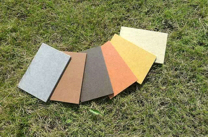 What are the characteristics of color fiber cement board?