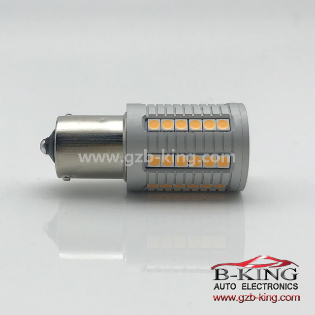  Super Canbus BA15S 1156 Amber LED Turn Signal Bulb