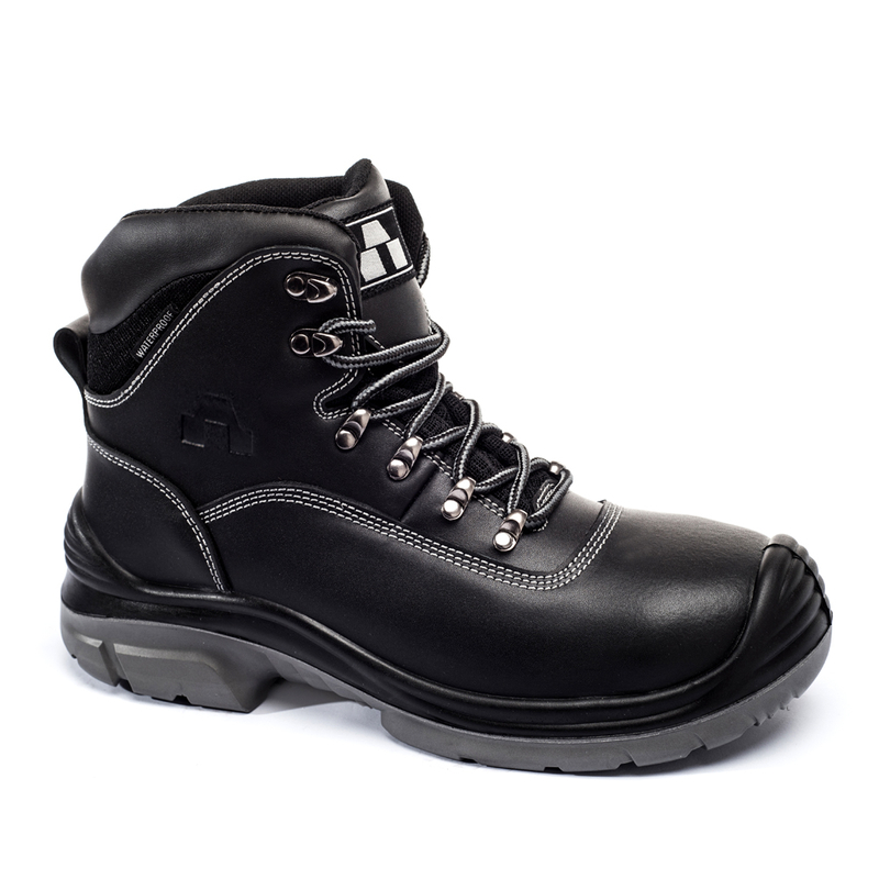 manufacturer waterproof construction security industrial high top steel toe leather men working safety shoes Botas de Seguridad