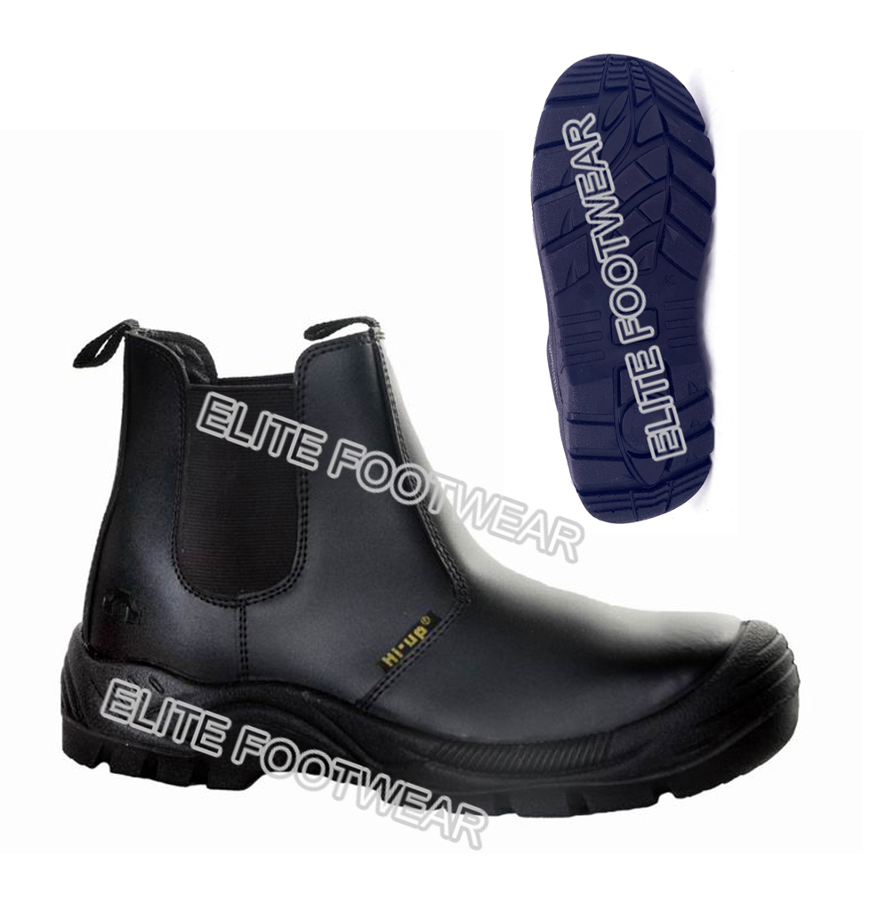 black color leather upper oil and slip resist safety shoes Steel toe Dealer boots safety shoes boots Botas de Seguridad