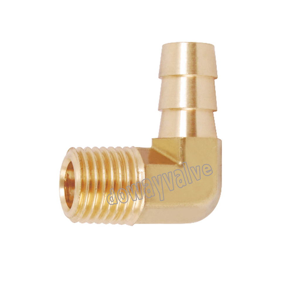 Coude m&acirc;le en laiton pour cannelure et tuyau