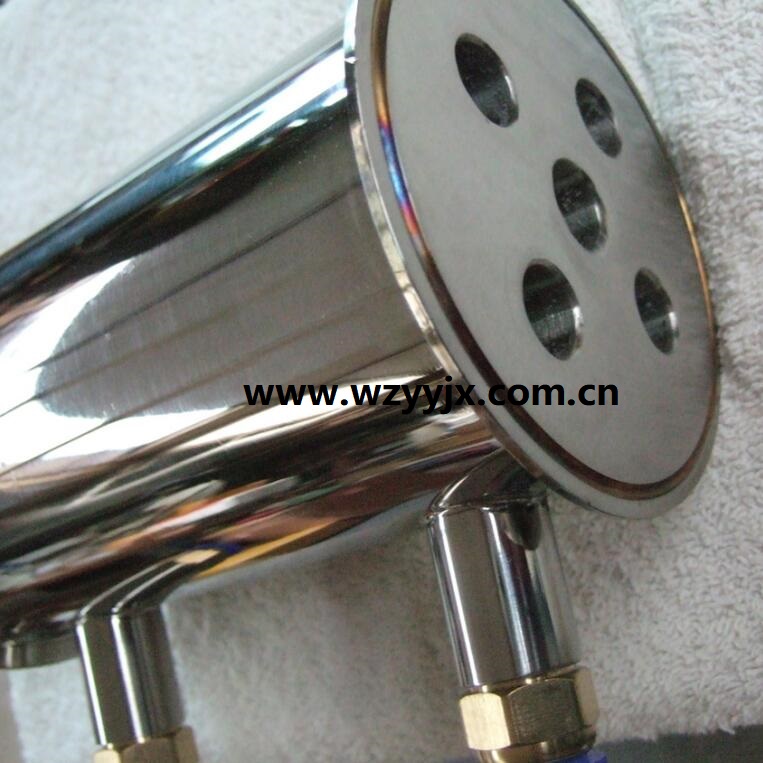 Stainless Steel Sanitary Dephlegmator Condenser For Extractor Parts