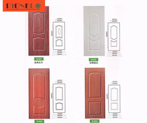 2.7mm Design Moulded HDF MDF Melamine Door Skin Interior 6 Panel Door Sheet Skin