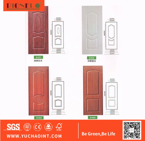 2.7mm Design Moulded HDF MDF Melamine Door Skin Interior 6 Panel Door Sheet Skin