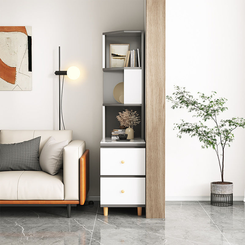 Hot Sale New Design Slim Figure Large Capacity Density Board Bedside Table