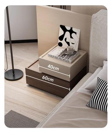 Bedside Cabinet Modern Minimalist Bedroom Panel Storage Locker Combination Bedside Cabinet