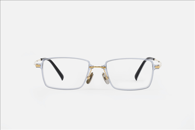 PA2200F square front with titanium eyewear glasses frame