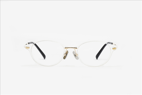 PA2194F oval nylon front with titanium eyewear glasses frame
