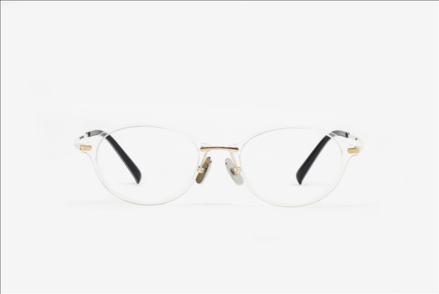 PA2194F oval nylon front with titanium eyewear glasses frame