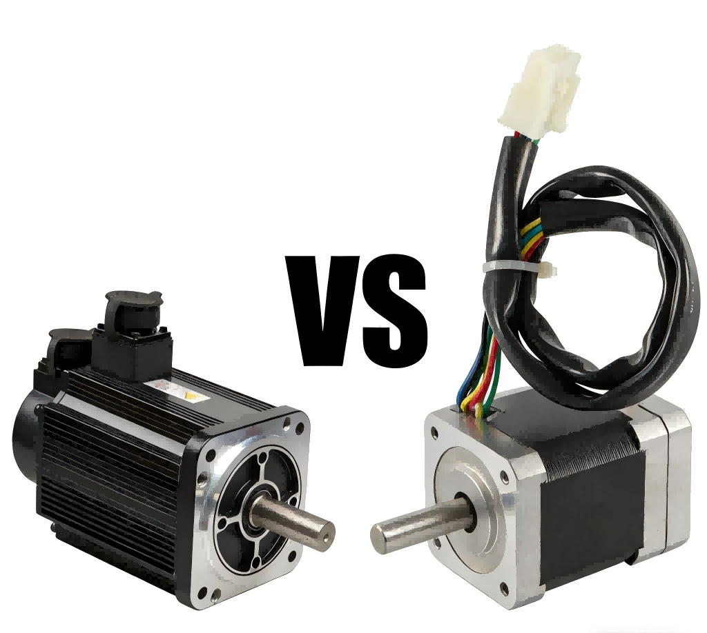 stepper motor and servo motor