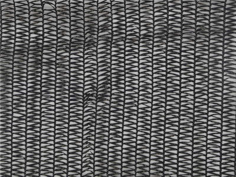 60GSM Black 2 Needles Shade Net Resistente a los rayos UV para invernaderos