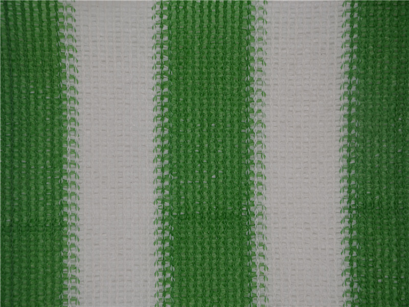 HDPE Estabilizador UV 6 Agujas Mono Blanco y Verde 150SM Red de Sombra