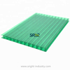 Green High Qualtiy Polycarbonate Roofing Sheets Polycarbonate Hollow Sheets Four Wall 