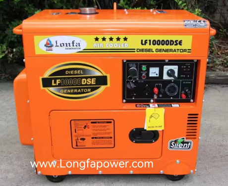 Ecuador hot selling 8.5kva 60Hz 110/ 220V Dual Voltage Super Silent Diesel Generator Set LF10000DSE