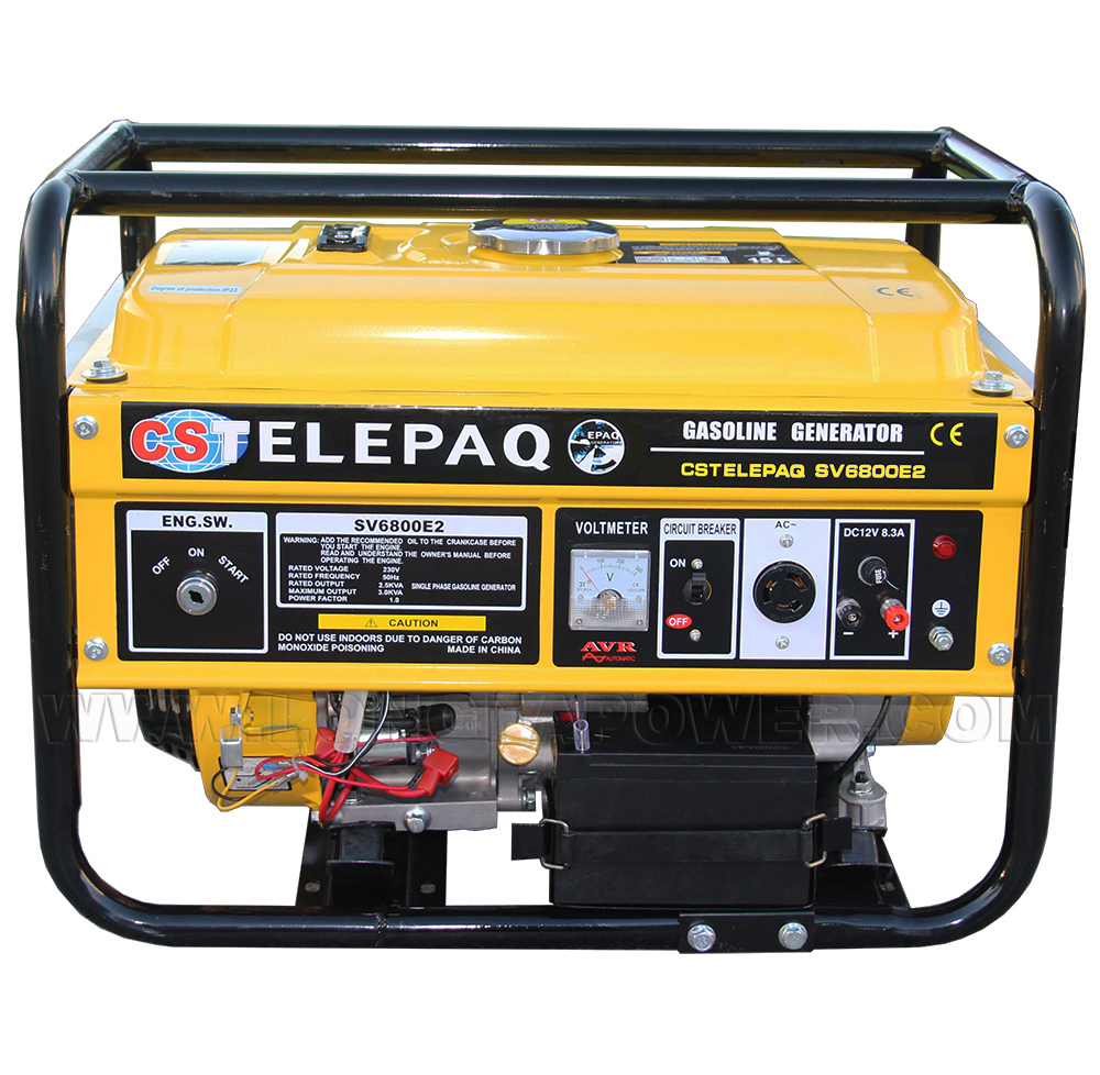 CSTElepaq 3kVA 3kw 3500W 3.5kw 3.5kVA 5kw 5kVA 5000W Portable Petrol Gasoline Generator