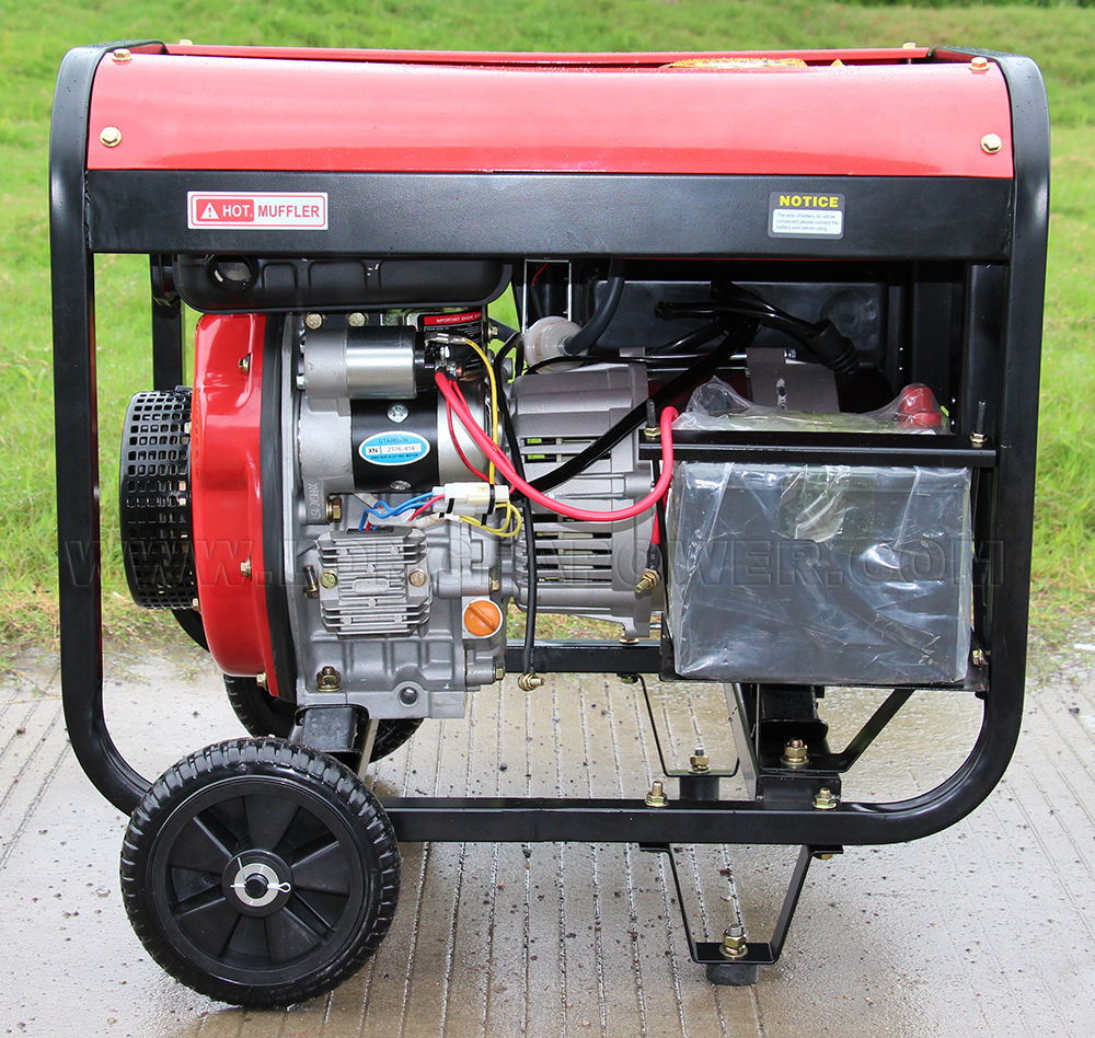 KING TOYO MAX 2kVA 3kVA 5kVA 6kVA 7kVA 7kw 7.5kw 7kVA 3000 Watt 3000W 7500W Open Type Used Diesel Generator with Handle and Wheel Price