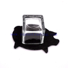 yayun hot sale 50ml 100ml 600ml clear square glass candle jars candle tumblers