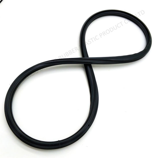 Colored Silicone Rubber Extrusion Sealed Glued Gasket