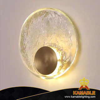 Элегантный современный прекрасный внутренний медный металлический стеклянный настенный светильник (KRB-ZQ010-1W) 