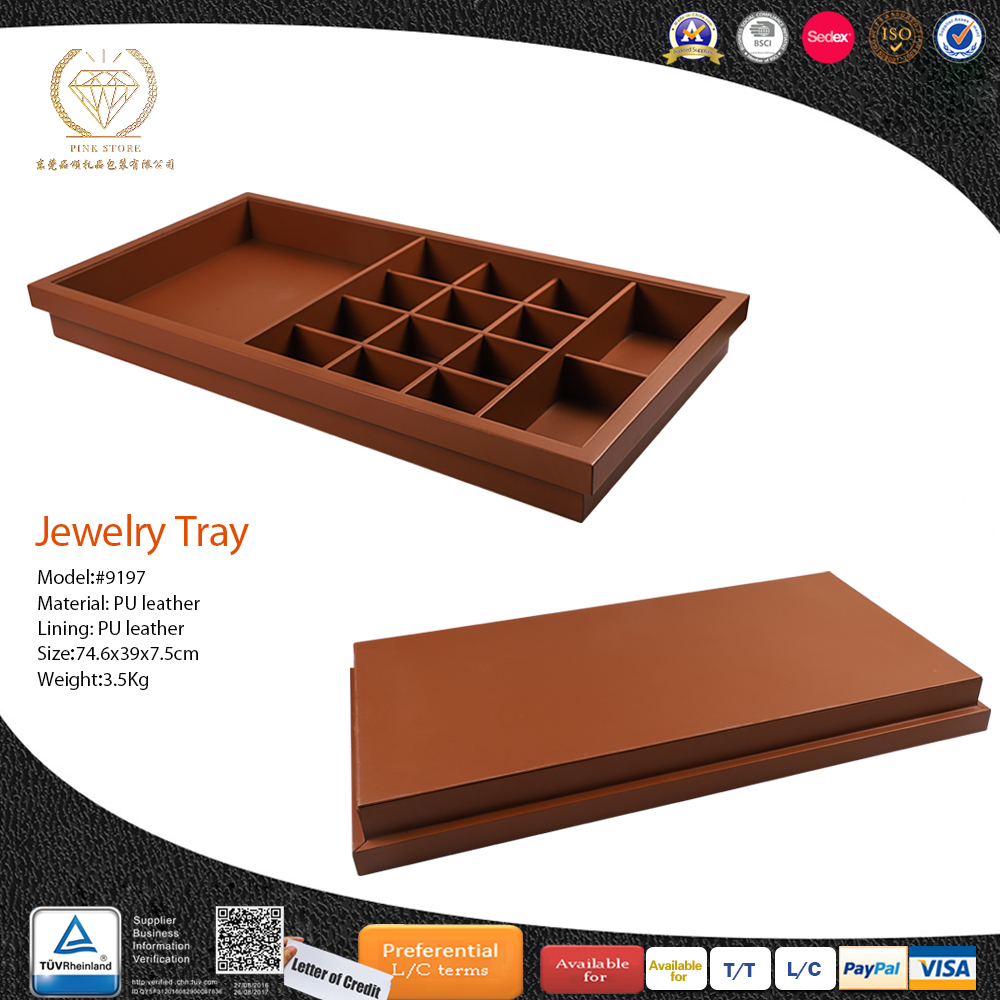 Velvet Jewelry Trays, Earring Organizer Jewelry Display Trays with Lid, Box Ring Holder Necklace Case, Storage for Bracelet Brooch Watch