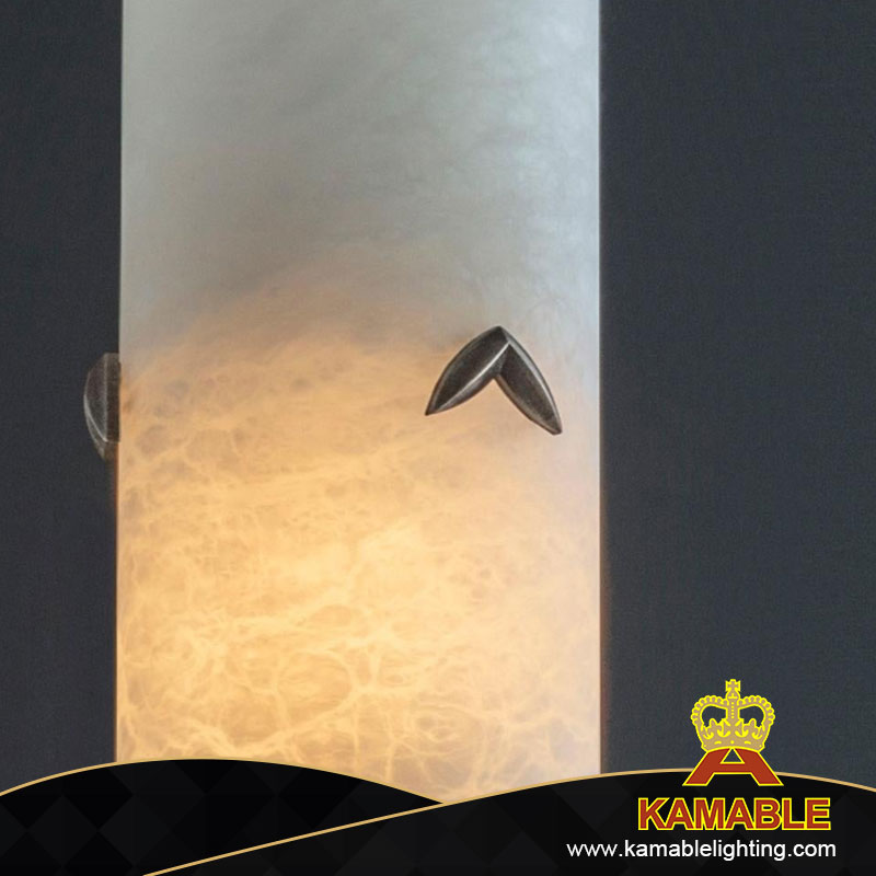 Круглая линия из алебастра, простой дизайн, подвесной светильник для дома и помещения (KIS-85P)