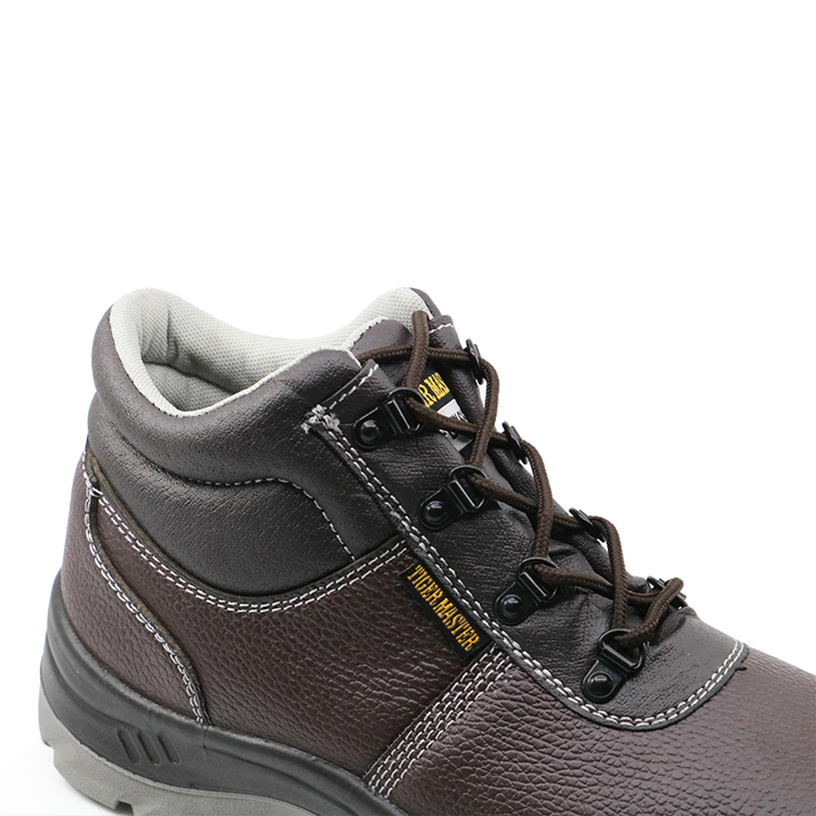 High ankle oil resistant construction safety work shoes for men