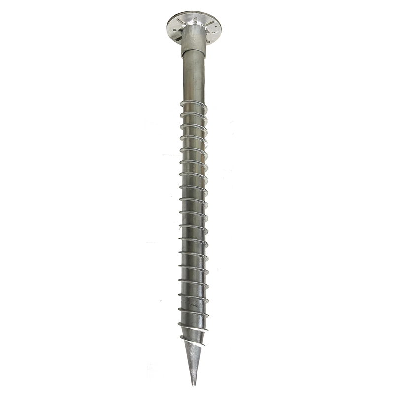 Acero de carbono Q235 Sistema de montaje solar Fundación Galvanized Anchor Tornillo de tierra de pila