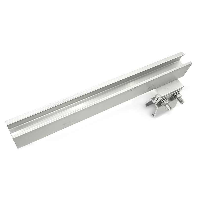 Gran oferta de carril fotovoltaico de aluminio en forma de H con abrazadera Klip Lok para soporte de montaje solar