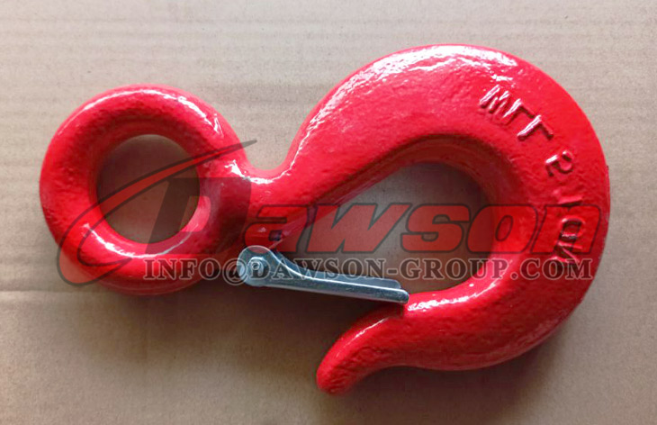 DS130 320A G70 鍛造合金鋼アイ ホイスト フック、ラッチ付き、320C G43 鍛造炭素鋼アイ ホイスト フック - Dawson Group Ltd. - 中国メーカー、サプライヤー、工場