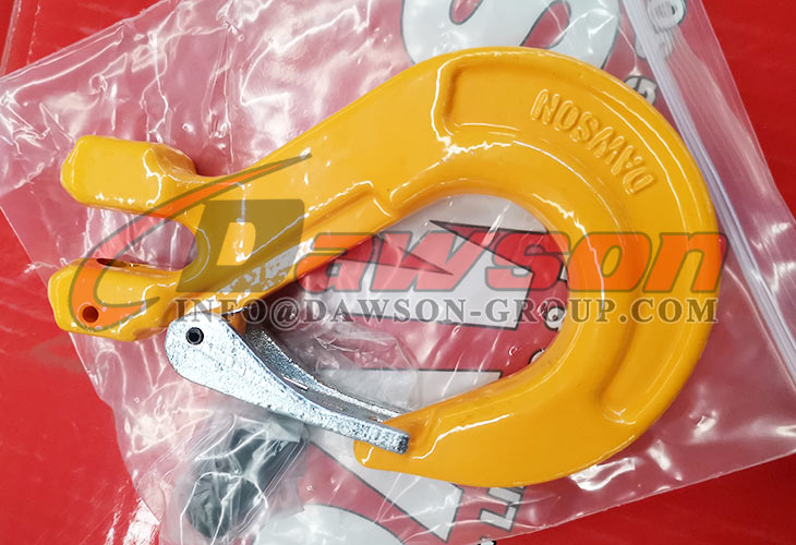 DS012 G80 Gancho de eslinga de horquilla de 6-32 mm con pestillo fundido para eslingas de cadena de elevaci&oacute;n de gr&uacute;a - Dawson Group Ltd. - Fabricante, proveedor de China